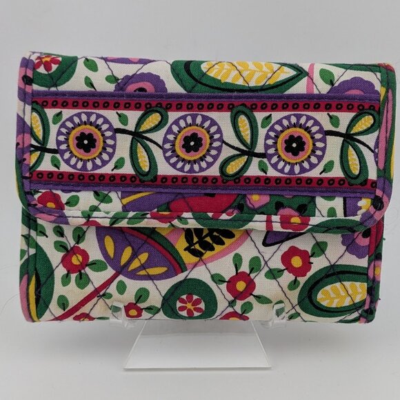 Vera Bradley multi color trifold wallet. - Picture 3 of 5